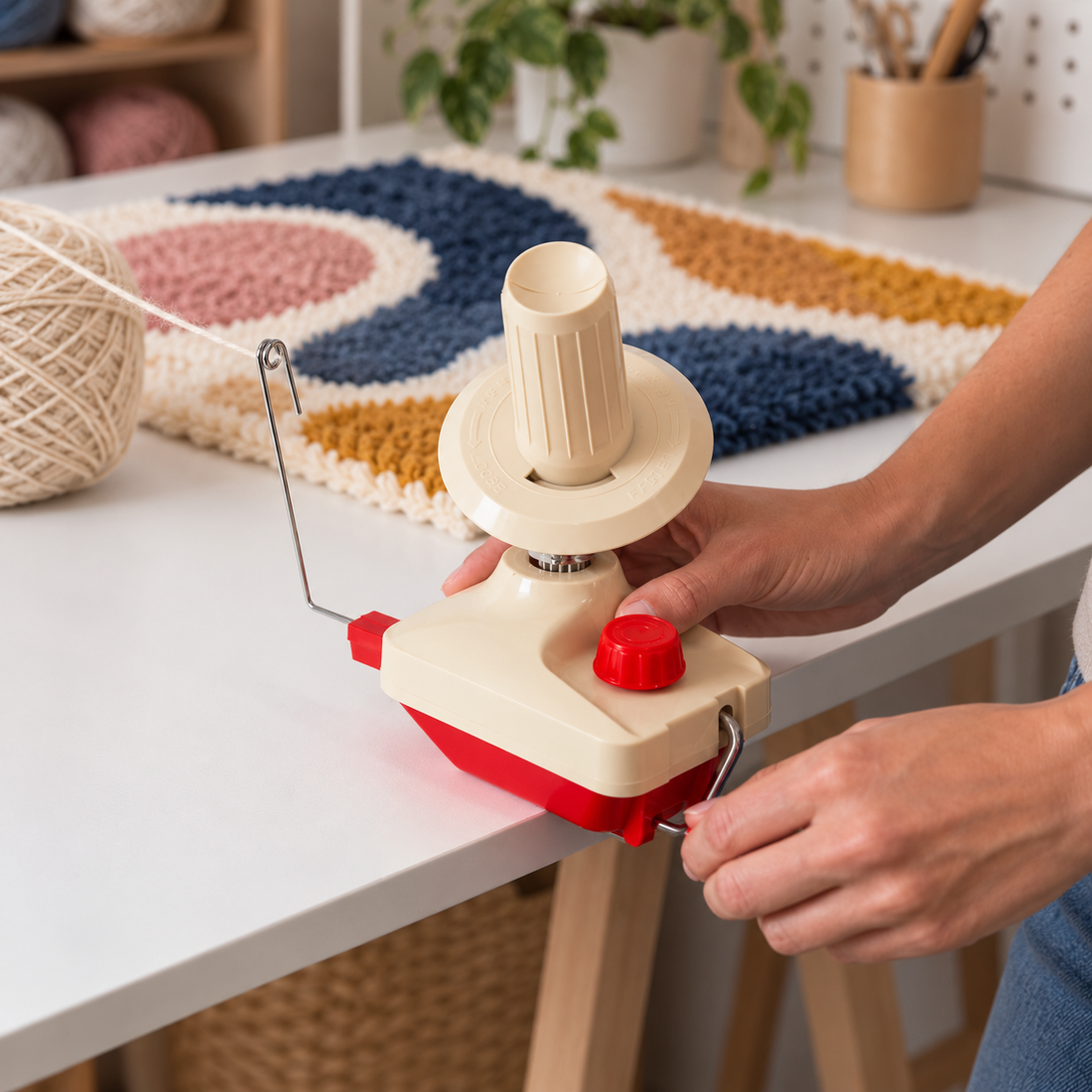 BOBINEUSE MANUELLE POUR TUFTING