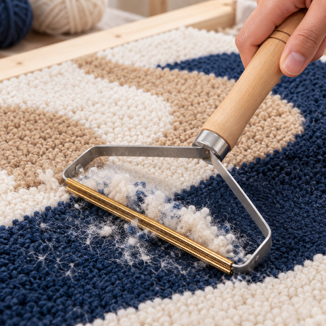 BROSSE DE FINITION POUR TUFTING