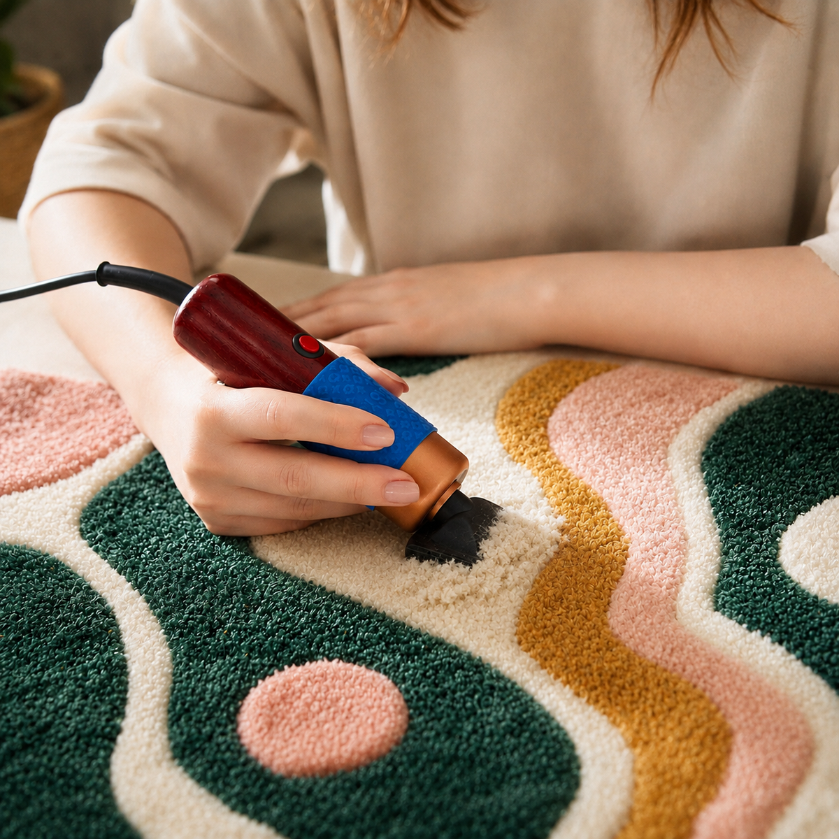TONDEUSE DE FINITION POUR TUFTING
